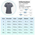 Lightweight Unisex V-Neck Scrub Top — Short Sleeve