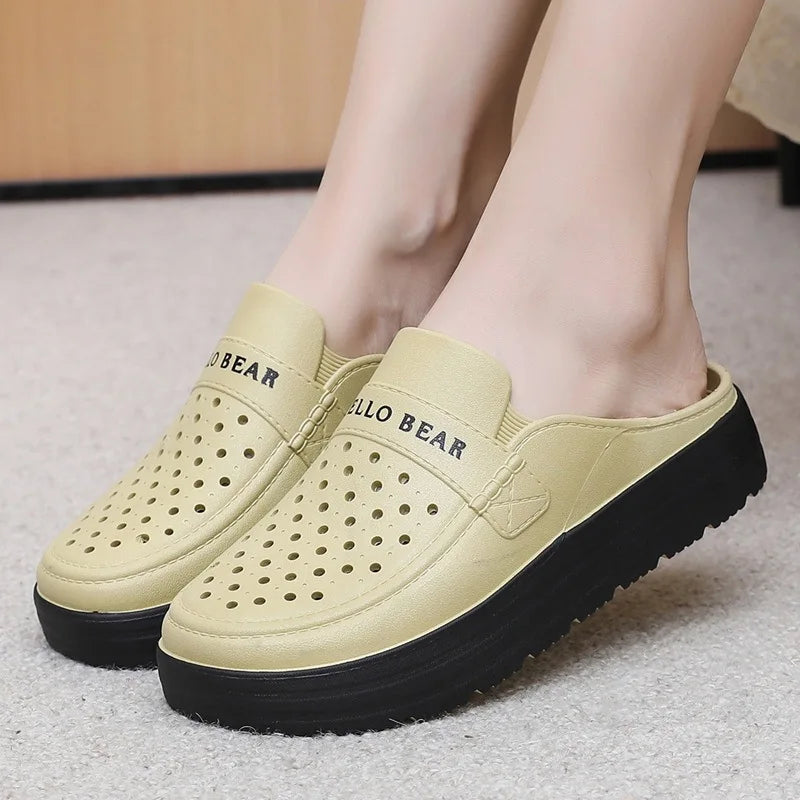 Women's Wedge Open-Toe Orthopedic Leather Sandals