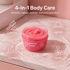 Raspberry & Vanilla Sugar Body Scrub — Matte Exfoliating Cream