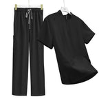 Unisex Stand‑Collar Zip‑Up Scrub Set for OR and Clinics