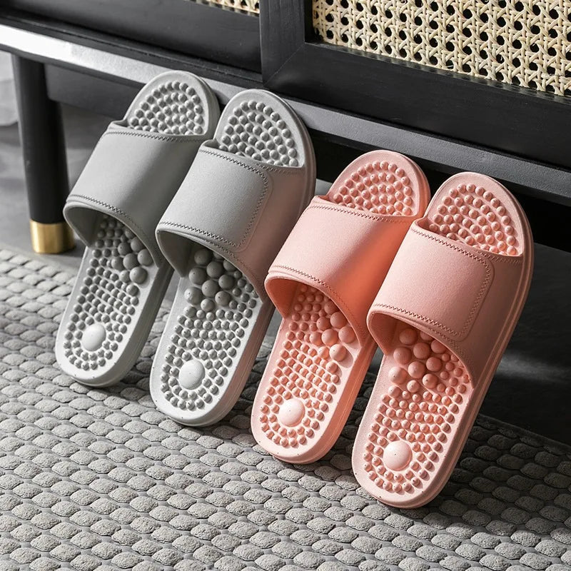 Foot Massager Slippers — Soft Non-Slip Indoor Sandals