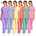High Quality Beautician Work Clothes Health Nursing Suit Hospital Scrub Set Women Spa Uniform Medical Surgical Nurse Accessories