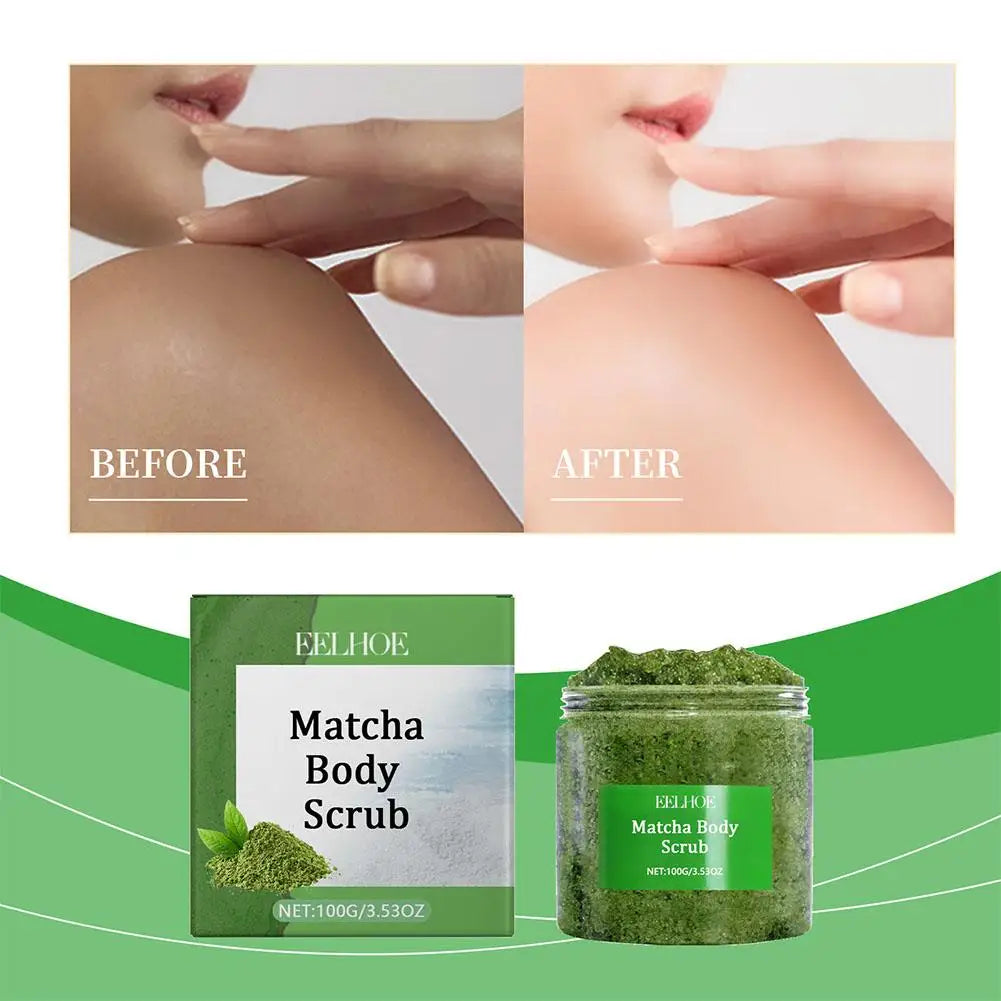 Green Tea & Sea Salt Exfoliating Body Scrub — Deep Hydration
