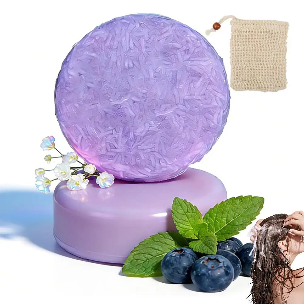 Blueberry Solid Shampoo & Conditioner Bundle Bar