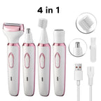 HOMEFISH 4‑in‑1 Cordless Women's Shaver, Epilator & Trimmer