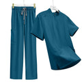 Unisex Stand‑Collar Zip‑Up Scrub Set for OR and Clinics
