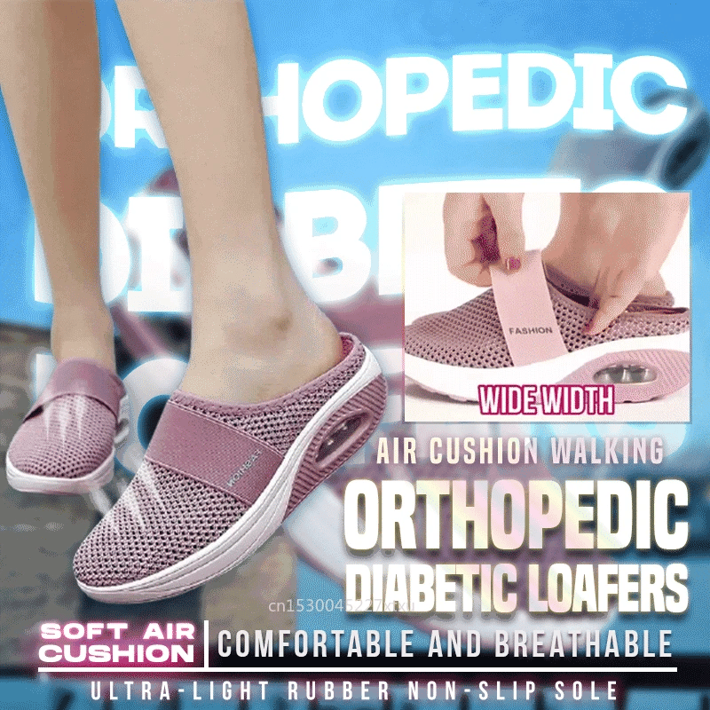 Women's Air-Cushion Orthopedic Flip Flops — Breathable Mesh