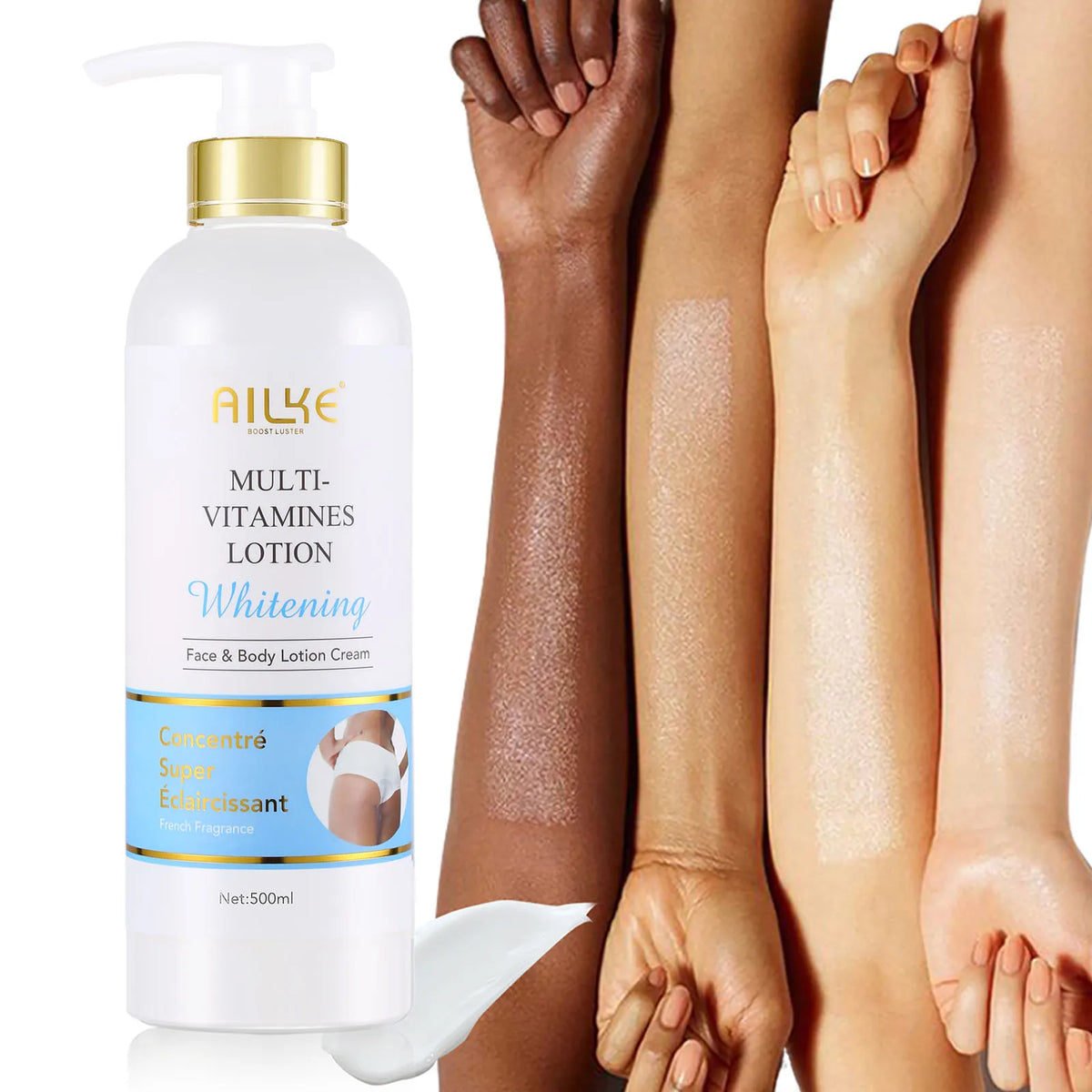 AILKE Multi‑Vitamin Brightening Body Lotion — Moisturizing Antioxidant