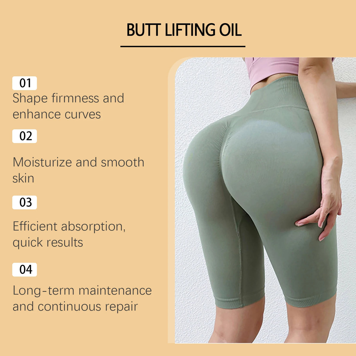 Buttock Massage & Nourishing Lifting Body Oil for Buttocks