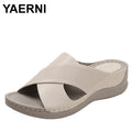 Women's Lightweight Wedge Sandals — PU Insole