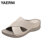 Women's Lightweight Wedge Sandals — PU Insole