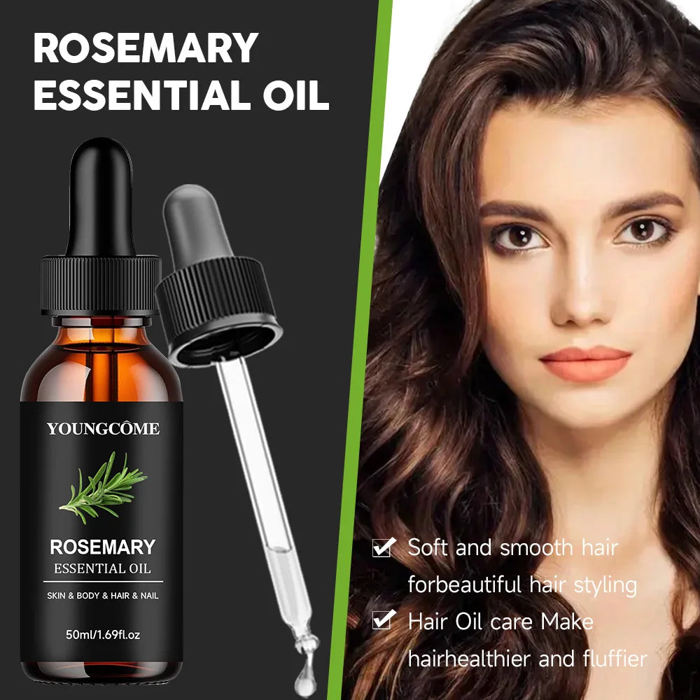Rosemary Essential Oil — Pure Hair & Scalp Treatment