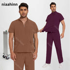 Women's Short‑Sleeve Medical Scrub Top — 94/6 Stretch Knit