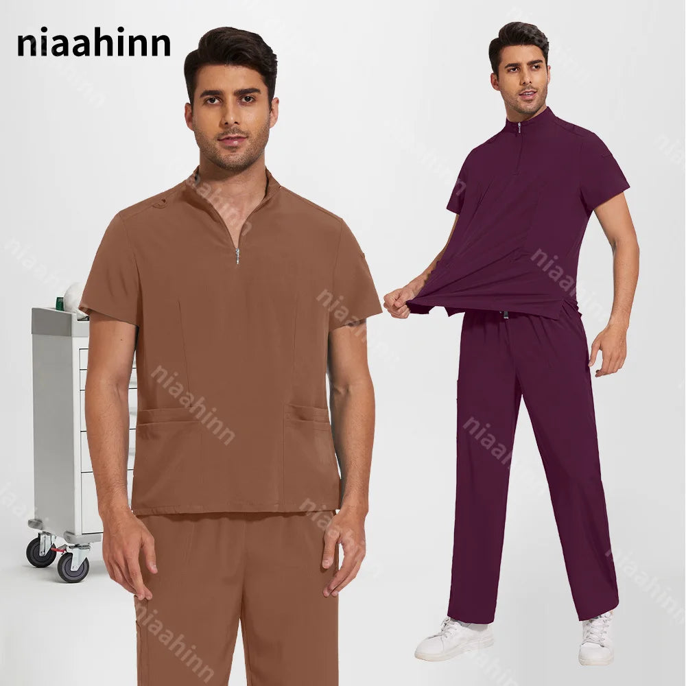 Women's Short‑Sleeve Medical Scrub Top — 94/6 Stretch Knit