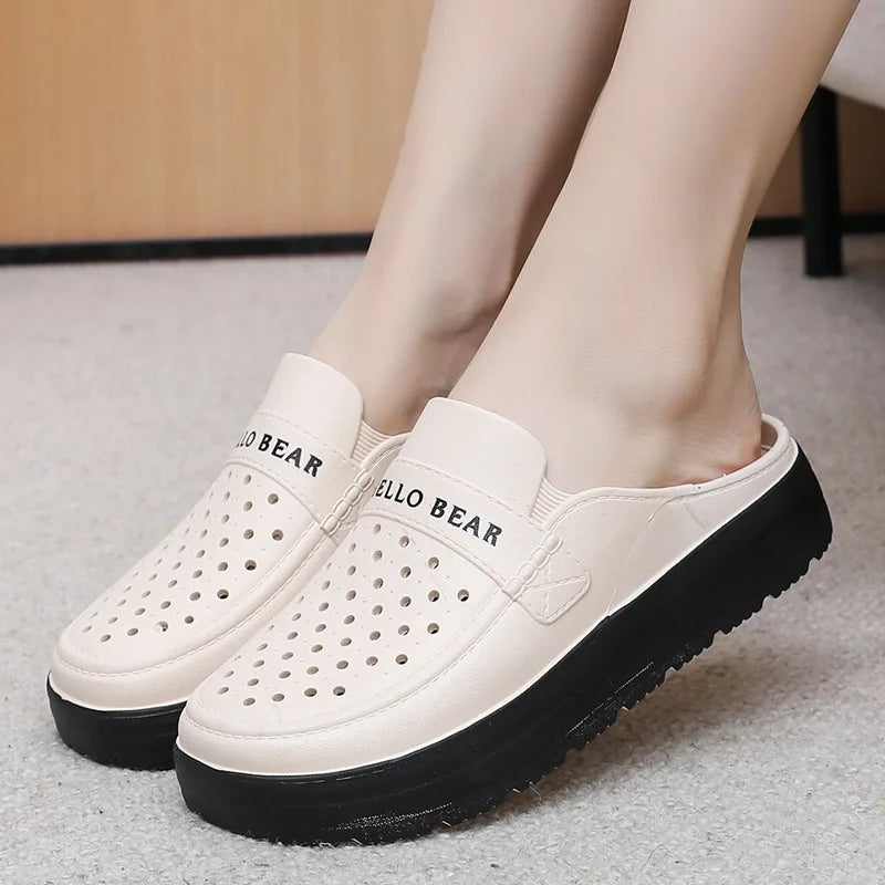 Women's Wedge Open-Toe Orthopedic Leather Sandals