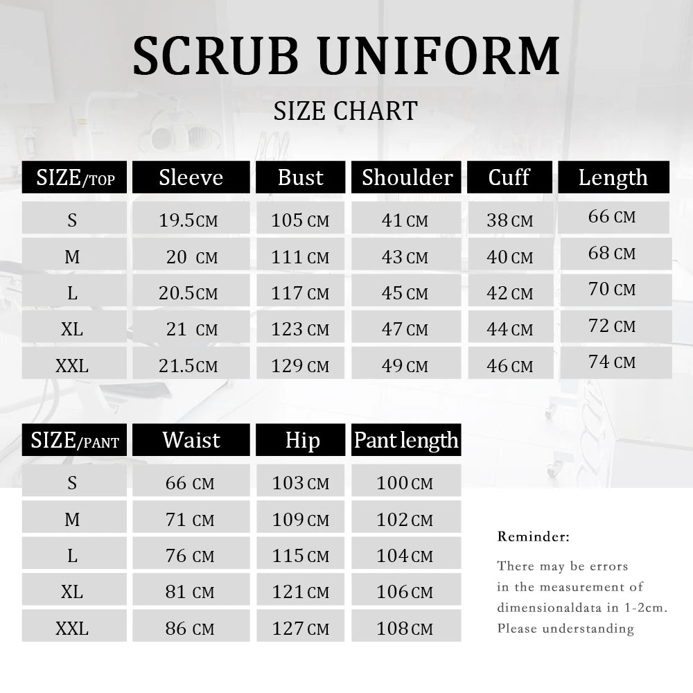 Unisex Custom-Logo Scrub Set — Soft Twill, S–XXL
