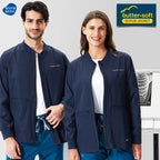 Unisex Zipper-Front Scrub Jacket — Warm Clinic Outerwear
