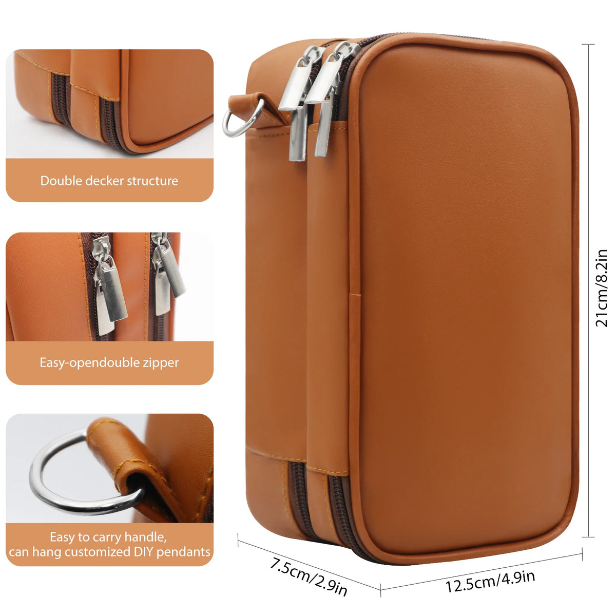 Double-Layer Insulin Travel Case — Wrist-Strap Diabetic Organizer