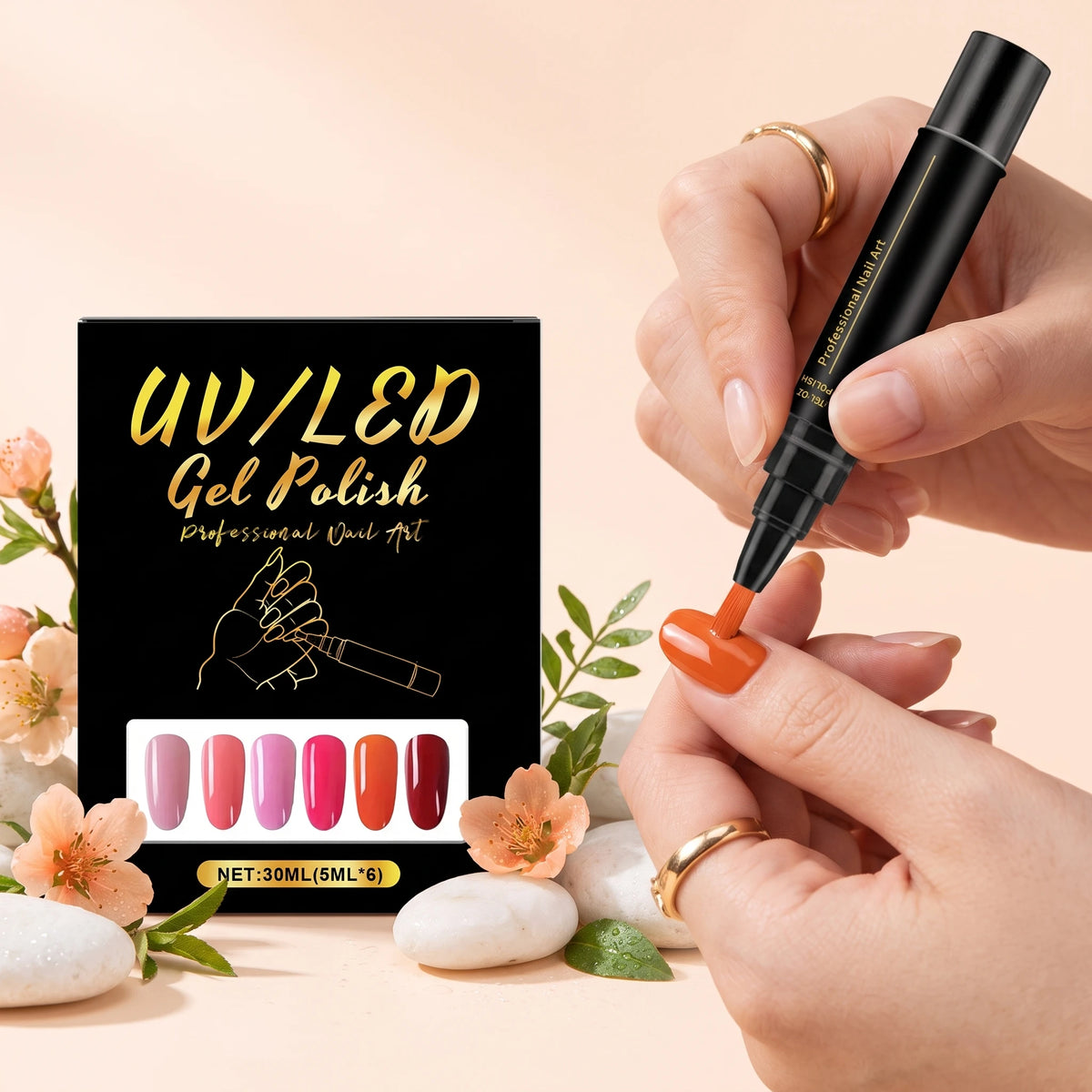 DIY Nail Art Pen Kit — Waterproof, Vibrant Colors, Beginner-Friendly