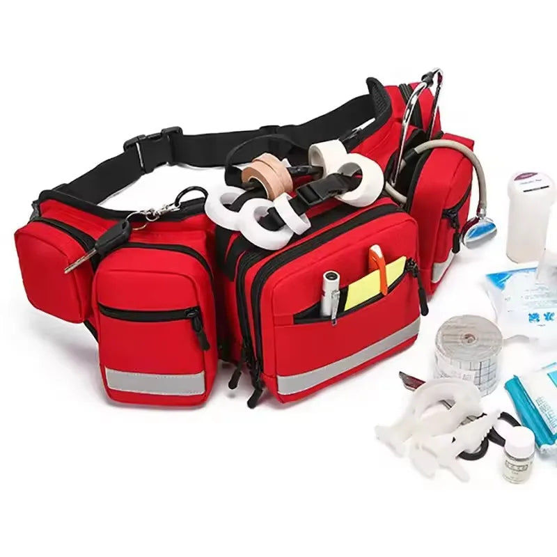 Compact Rescue Waist First-Aid Organizer Bag, 20x10x10cm