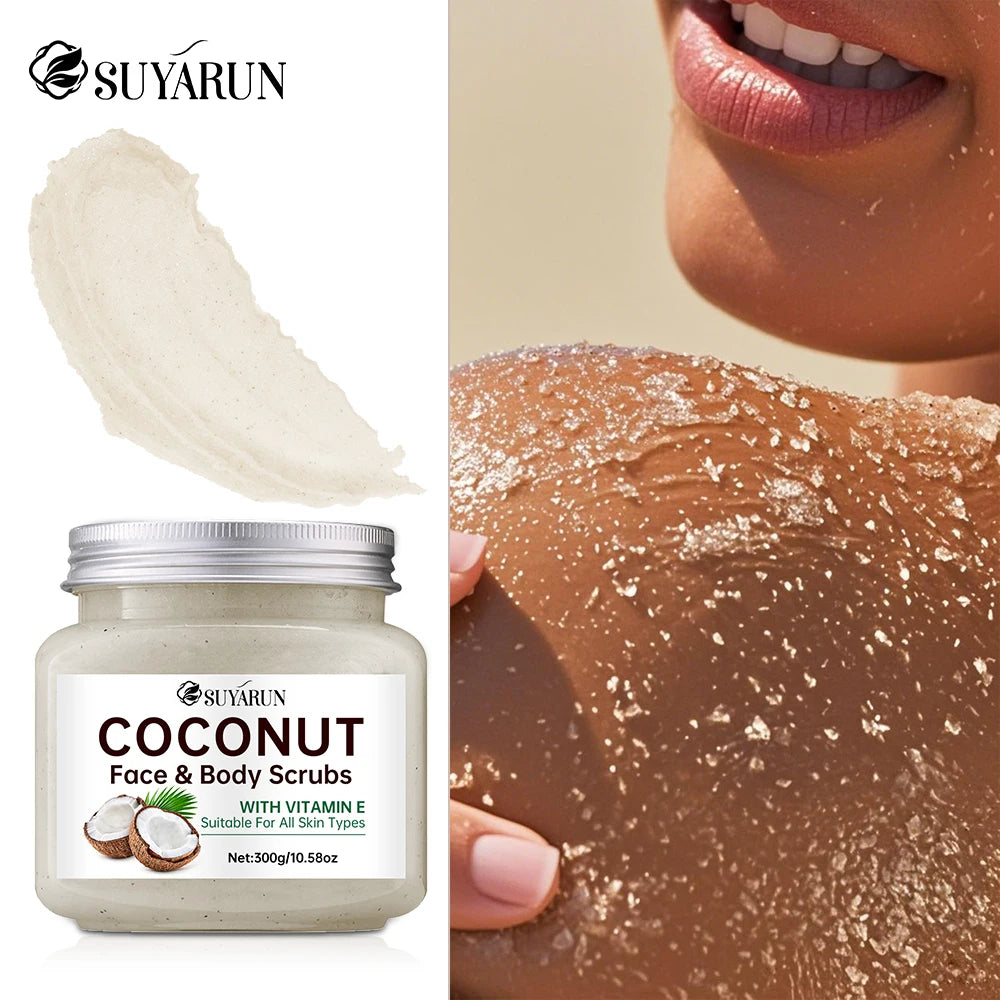 Organic Coconut Sugar Body Scrub — Exfoliating & Moisturizing, 300g