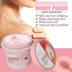 Honey Peach Body Scrub Cream — Deep Cleansing Exfoliator