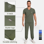 Men's Antibacterial 4‑Way Stretch Medical Scrubs