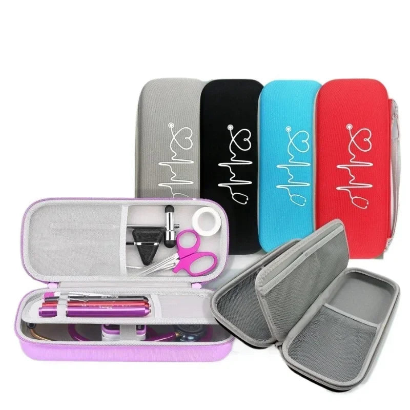 EVA Hard‑Shell Stethoscope Case — Non‑Woven Portable Pouch