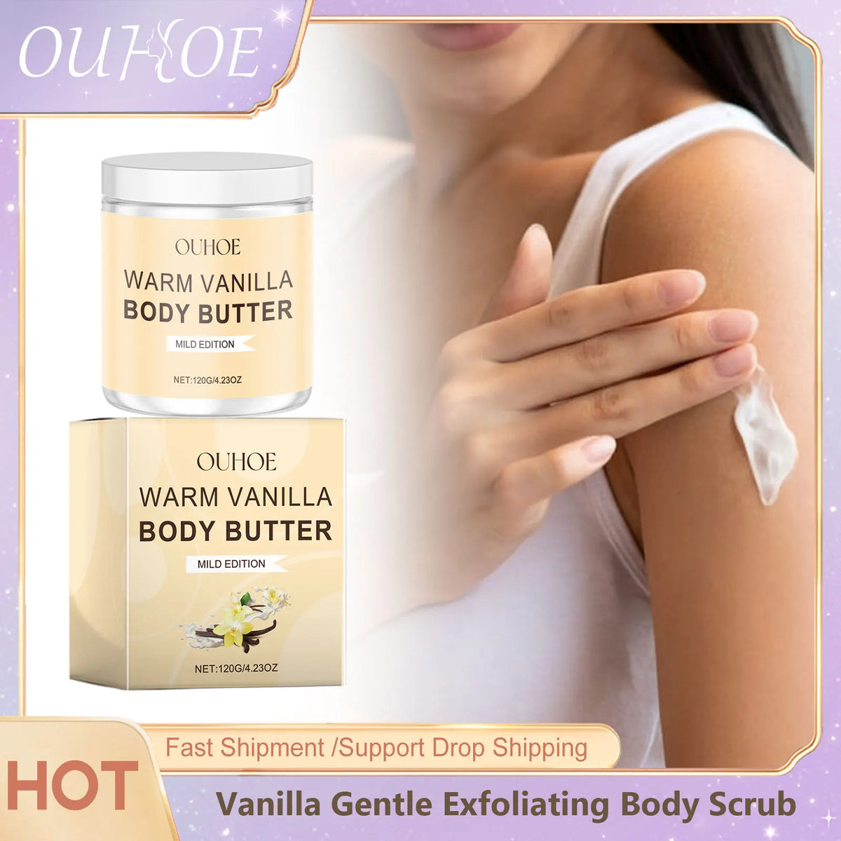 Vanilla Exfoliating Body & Cuticle Scrub — Moisturizing