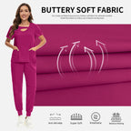 Niaahinn Medical Scrub Set for Nurses, V-Neck, 42070 Color