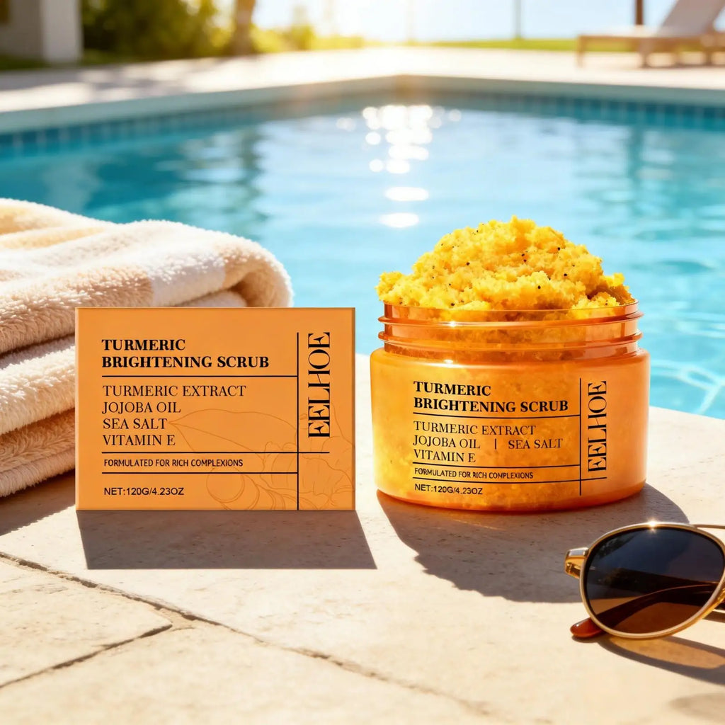 Turmeric Sea Salt Body Scrub — Brightening Exfoliant