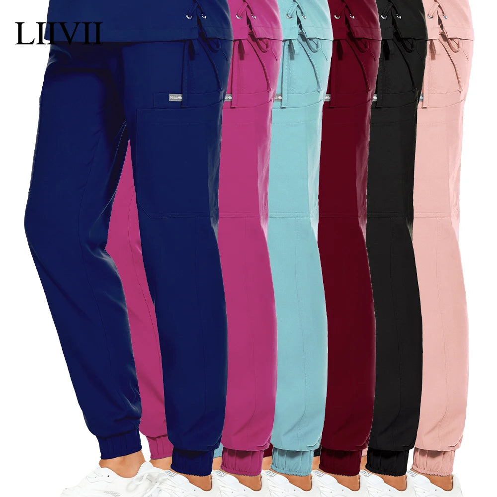 Stretch Edge Nurse Scrub Pants — XS–2XL, 6 Colors