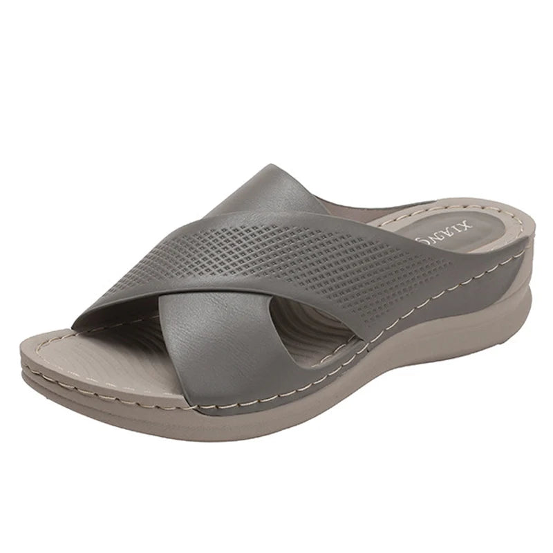 Women's Lightweight Wedge Sandals — PU Insole