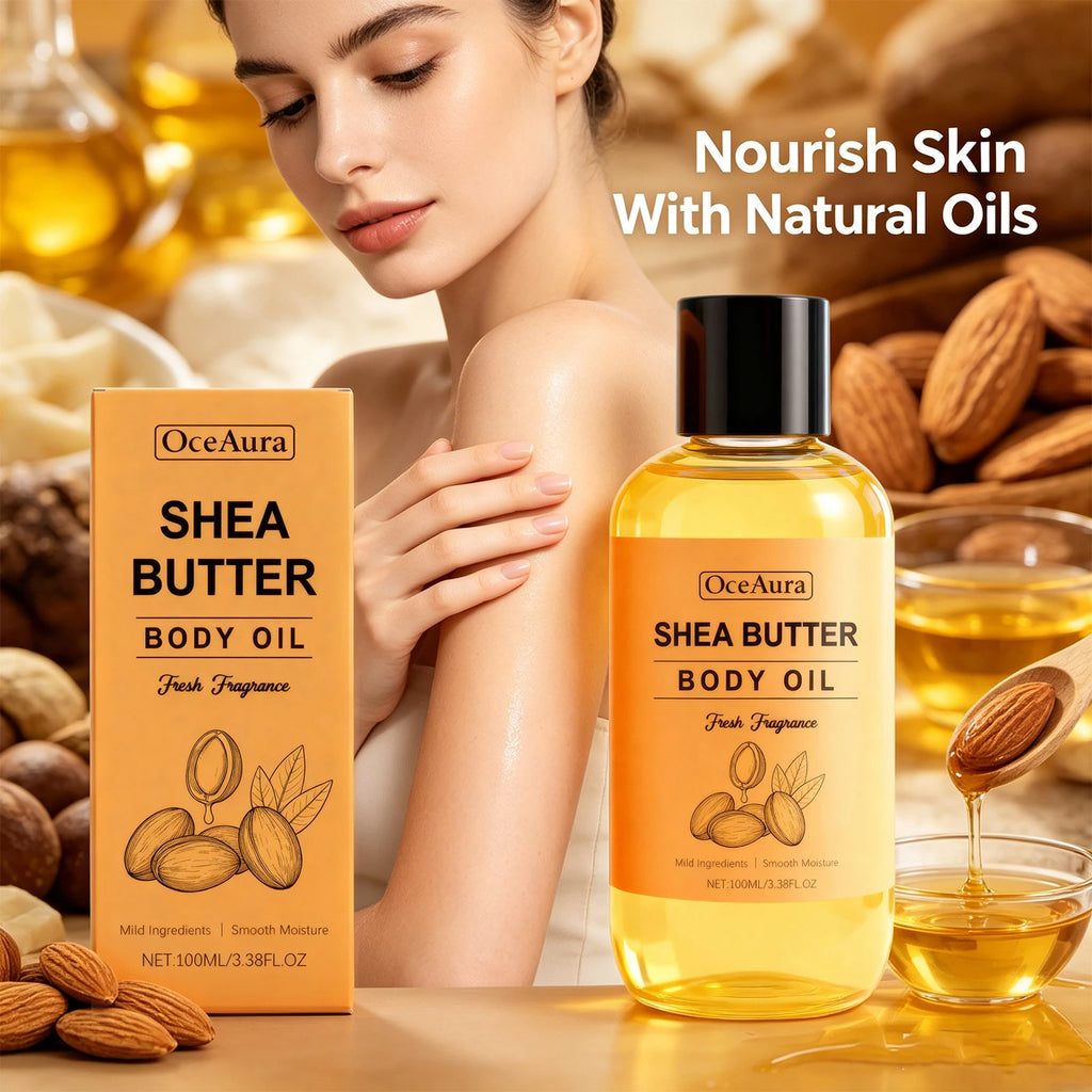 Shea Butter Body Oil — 100ml Nourishing, Fast-Absorbing