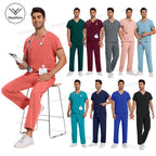Unisex Twill Scrub Set — Sizes S to XXL, Multiple Colors